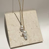 Double Drop Baroque Pearl Necklace