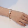 Golden Baroque Pearl Glow Bracelet
