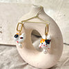 Ceramics Happy Cat Earrings