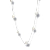 Silver Luminous Pearl Necklace