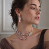 Feather Baroque Pearl Earrings