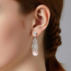 Feather Baroque Pearl Earrings