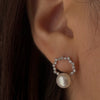 Glistening Wreath Pearl Earrings