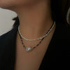 Black Spinel Baroque Pearl Necklace