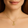 Golden Balloon Dog Necklace