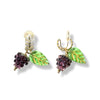 Eden's Berry Clip-on Earrings