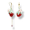 Strawberry Pearl Dangle Earrings