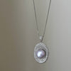 Luna Halo Pearl Necklace