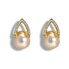Arché Pearl Earrings -Gold