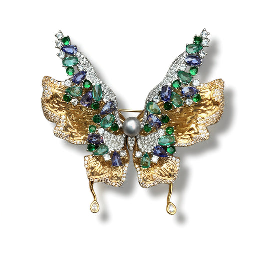 Nocturne Papillon Brooch