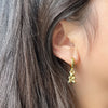 Golden Bear Hoops Earrings