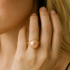 Golden Glow Baroque Pearl Ring