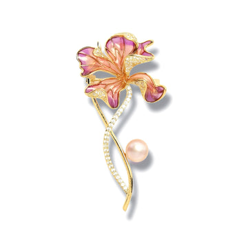 Twilight Violet Brooch