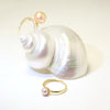 Refined Grey Pearl Ring