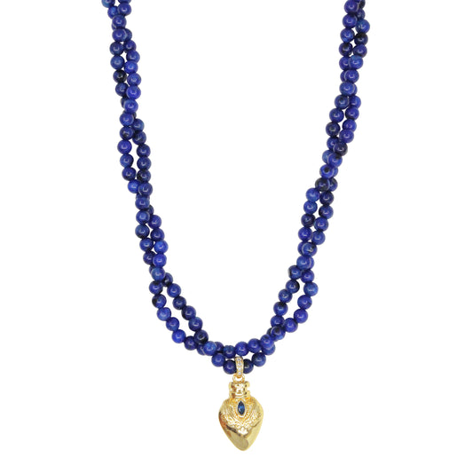 Classical Blue Bead Ode Necklace