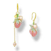 Pink Strawberry Pearl Dangle Earrings