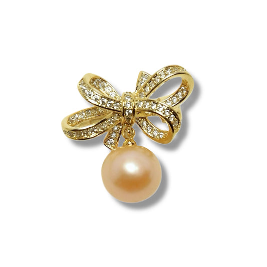 Belle Bow Pearl Brooch