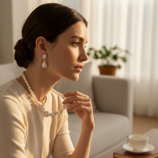 Multi-Way Large Baroque Pearl Necklace