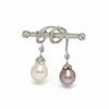 Chatsworth Pearl Brooch- Silver