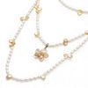 Rosé Petal Long Pearl Necklace by NINEMOO – product image