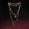 Rosé Petal Long Pearl Necklace by NINEMOO – alternate view