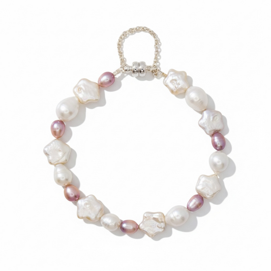 Starry Iridescent Pearl Bracelet