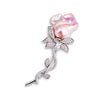 Rosebud Bloom Brooch Gold -Silver