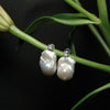 Gleaming Baroque Pearl Silver Earrings