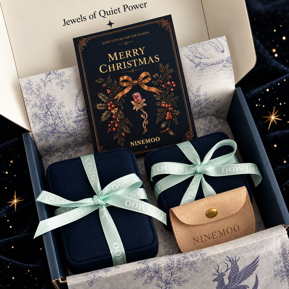NINEMOO Ballet Rosé Christmas gift box packaging