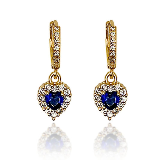 Celestial Heart Gems Earrings