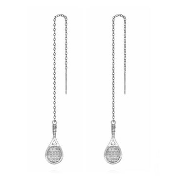 Wimbledon Charm Tennis Threader Earrings