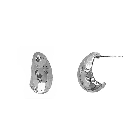 Polished Silver Earrings