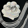 The Interlace Pearl Necklace with freshwater pearls and crystal details