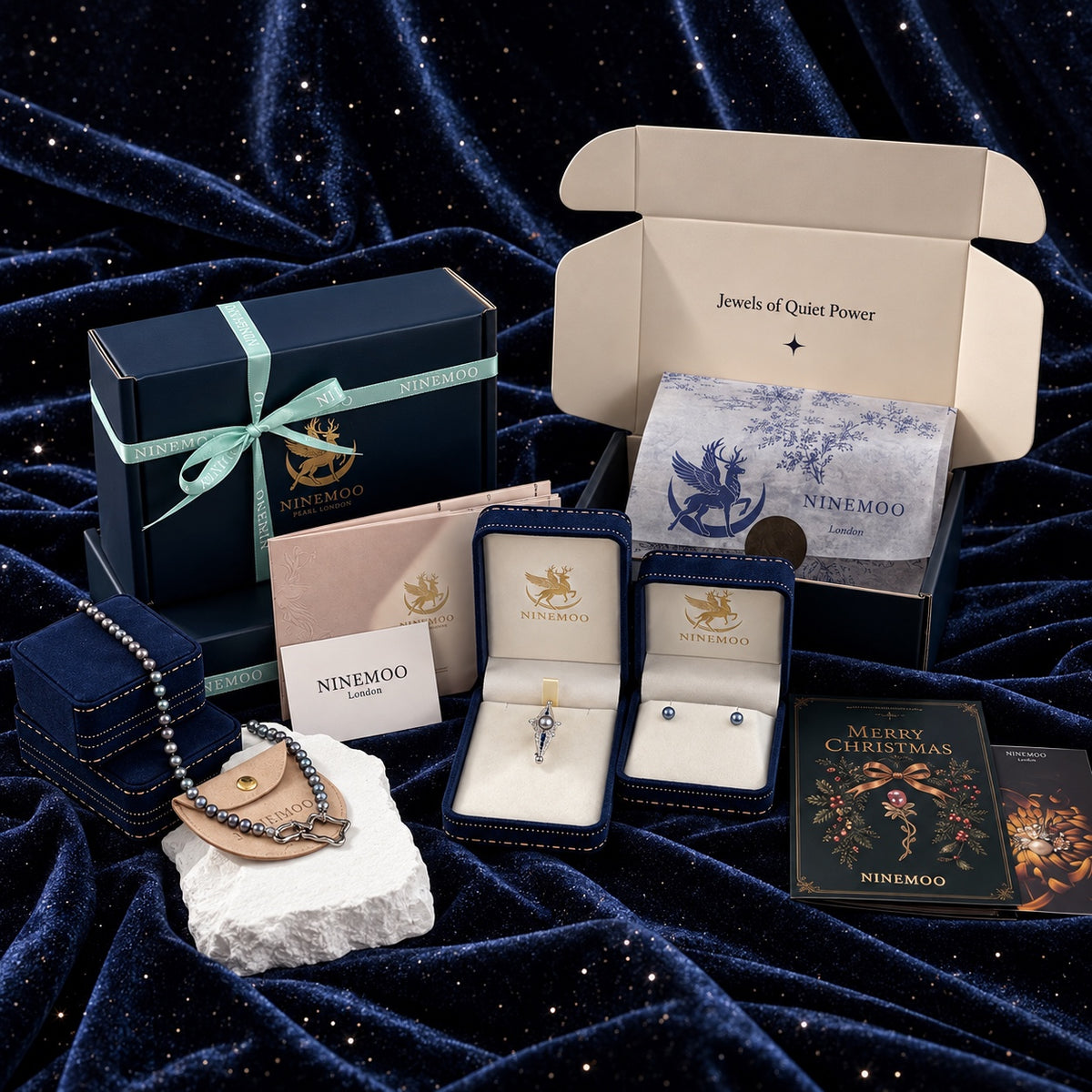NINEMOO Nacre Christmas gift box complete festive packaging