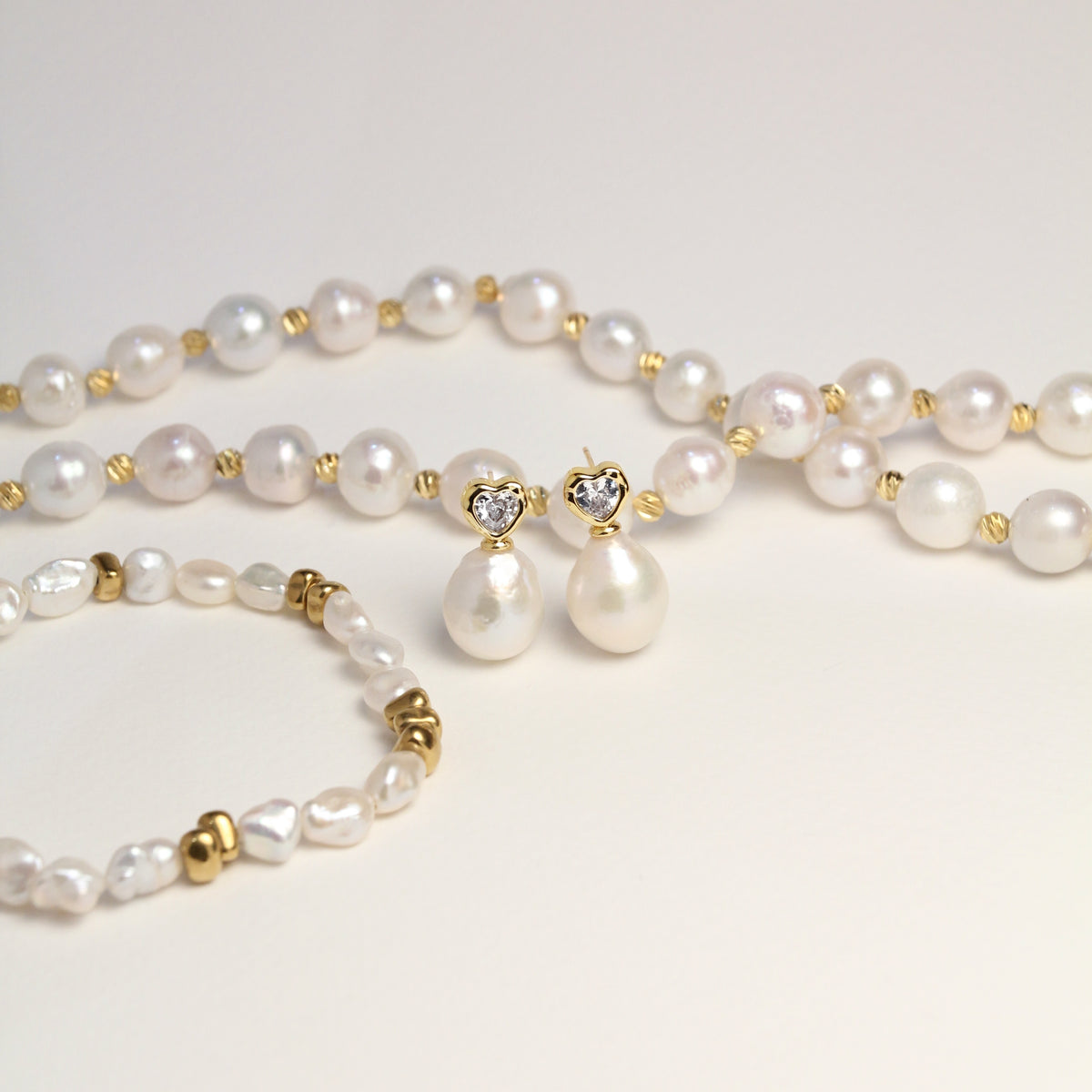 Amour Pearl Earrings by NINEMOO – alternate view
