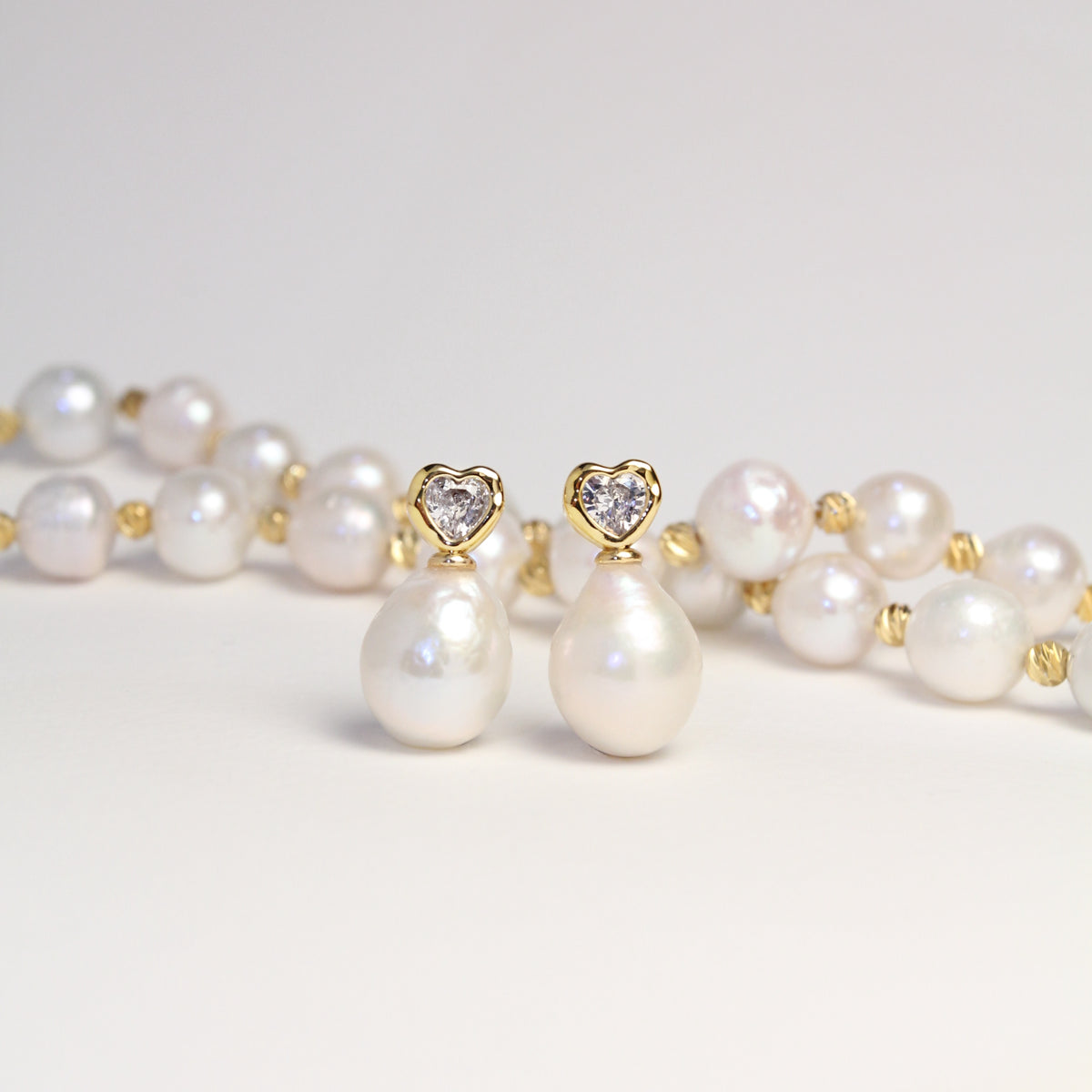 Amour Pearl Earrings by NINEMOO – product view 4