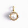 Aurelia Halo 12mm pearl pendant with sparkling zirconia and opening bail