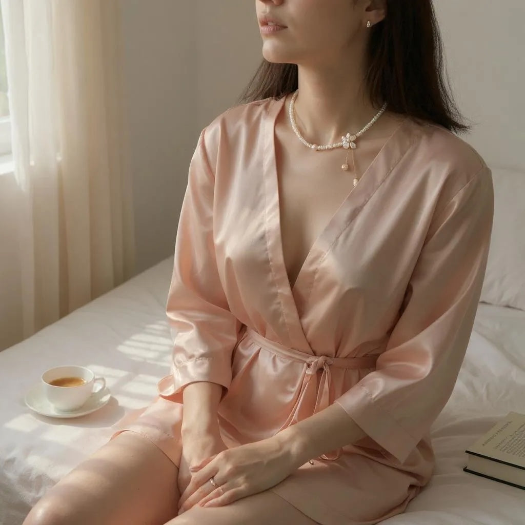 Aurélie Petal Necklace by NINEMOO – product view 5