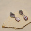 Aurora Baroque Pearl Earrings by NINEMOO – detail view