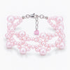 Matching Ballet Rosé pink freshwater pearl weave bracelet, white background product image