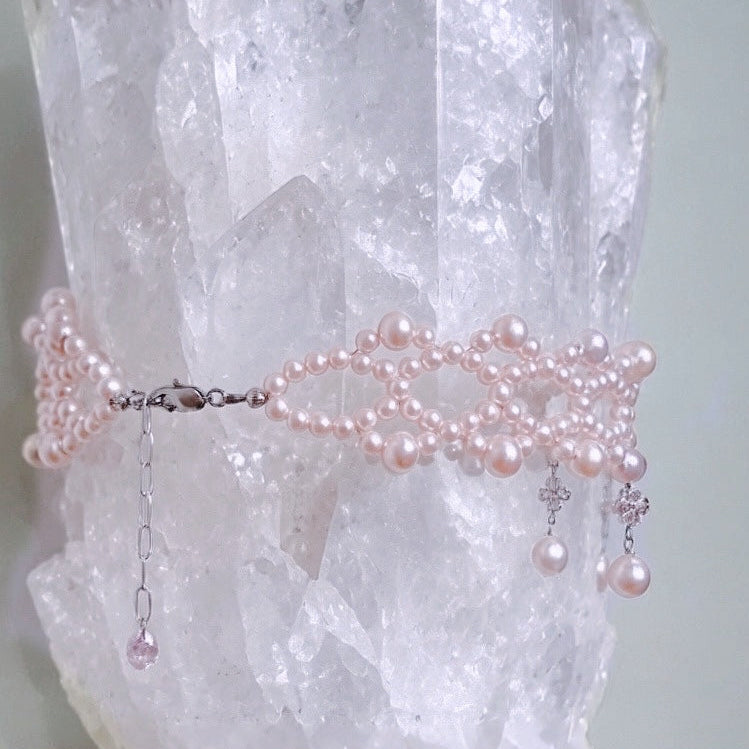 Ballet Rosé Arabesque Pearl Headpiece by NINEMOO – product view 5