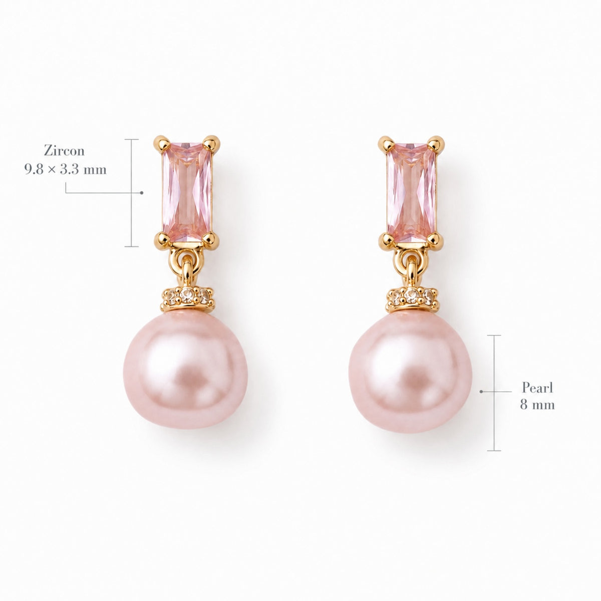Ballet Rosé Pas de Deux Earrings by NINEMOO – product view 8