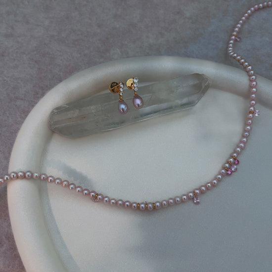 Ballet Rosé Sugar Plum Necklace by NINEMOO – product view 4