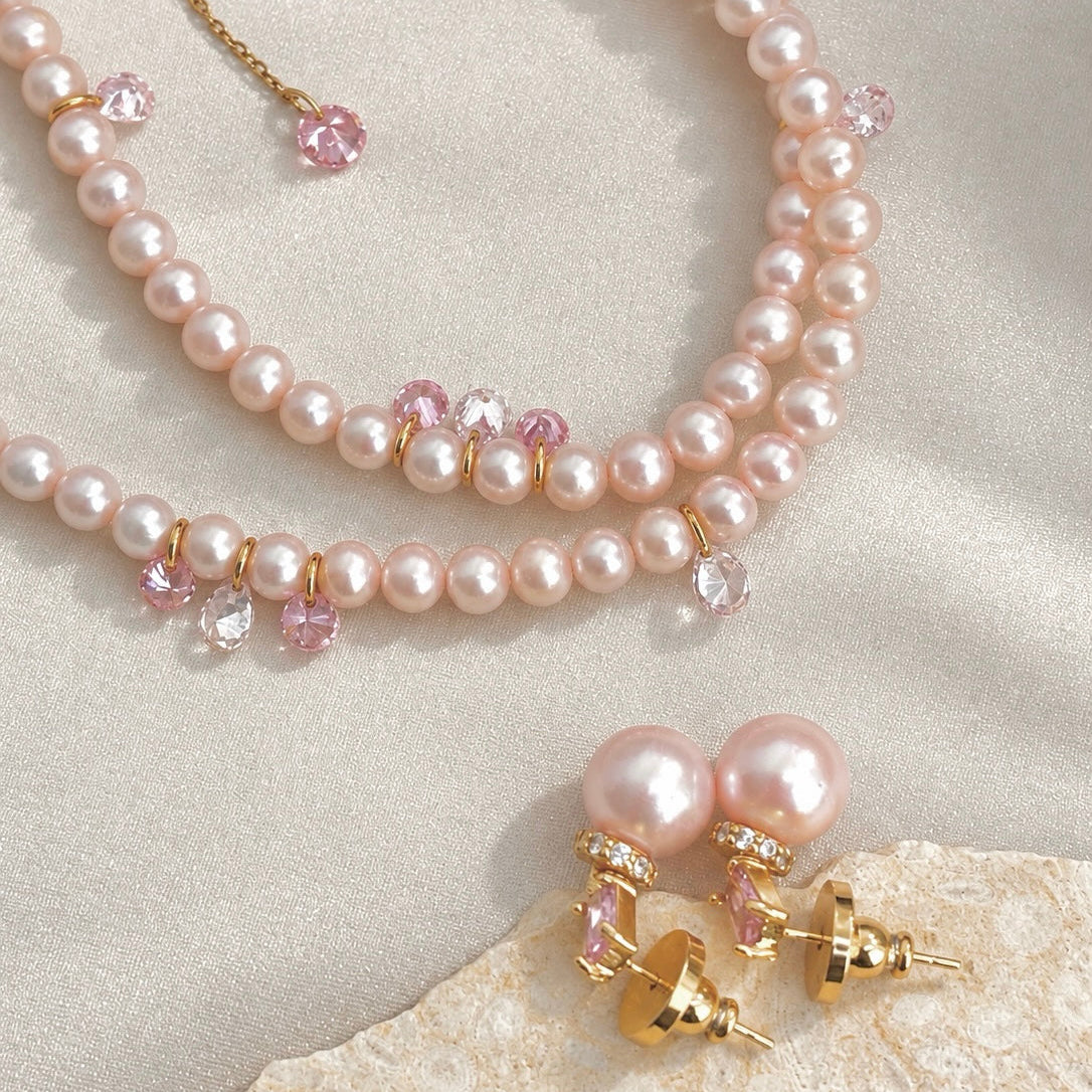 Ballet Rosé Sugar Plum Necklace by NINEMOO – product view 5
