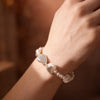 Baroque Heart Pearl Bracelet by NINEMOO – detail view