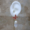 Baroque Pearl Enamel Butterfly Earrings by NINEMOO – alternate view