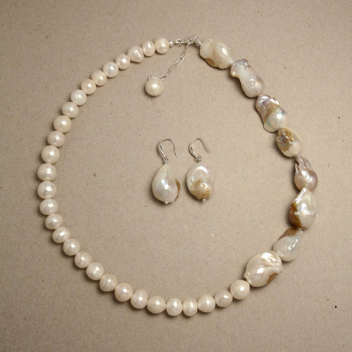 Multi-Way Large Baroque Pearl Necklace by NINEMOO – alternate view