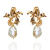 Bauhinia Blossom Baroque Pearl Earrings by NINEMOO – product image