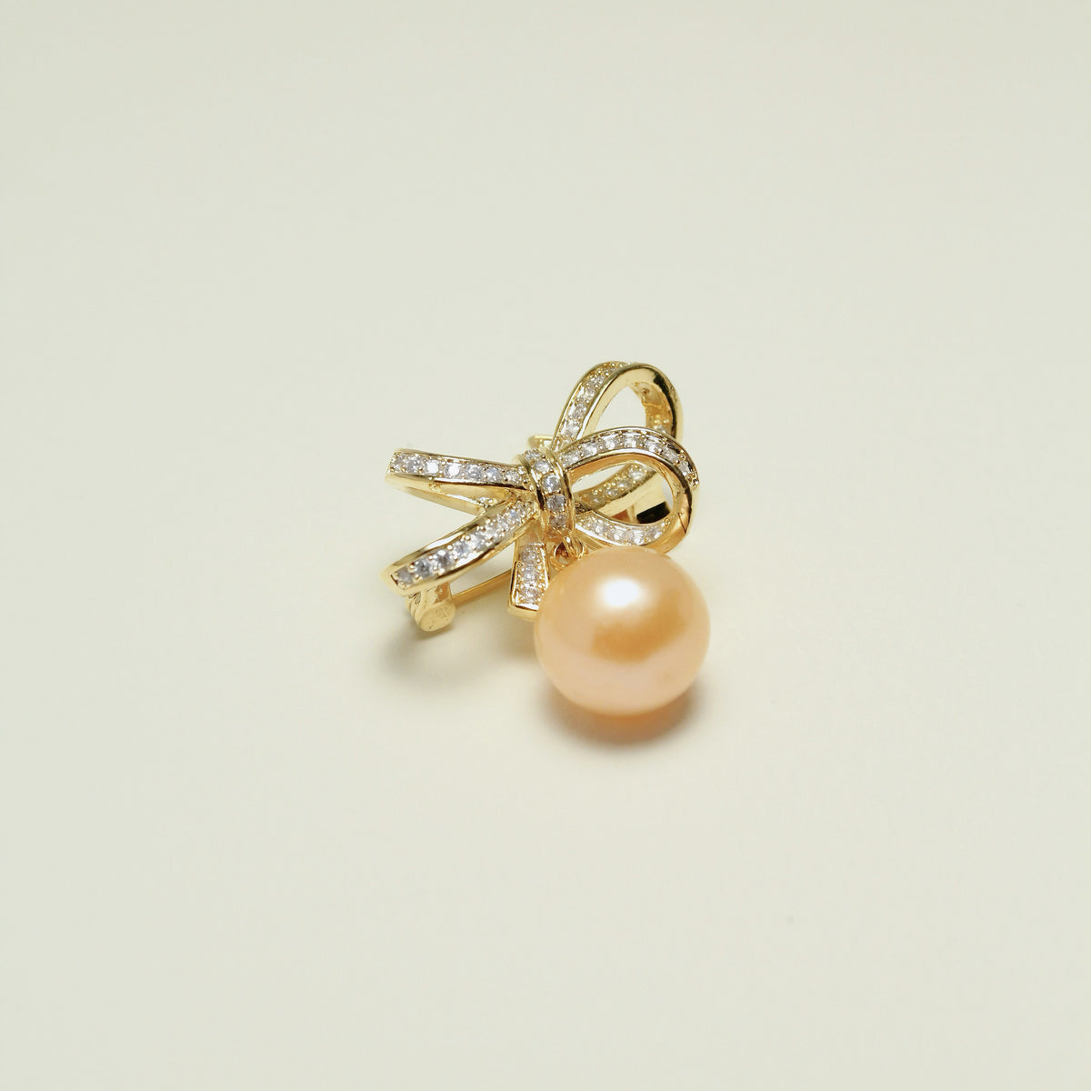 Belle Bow Pearl Brooch by NINEMOO – product view 4