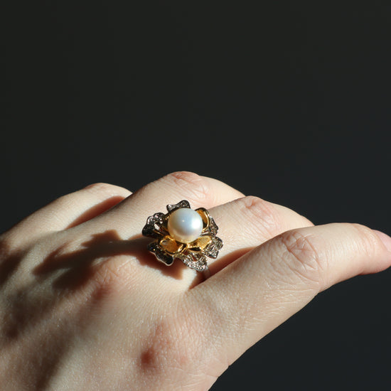 Blooming Grace Pearl Ring by NINEMOO – product view 4